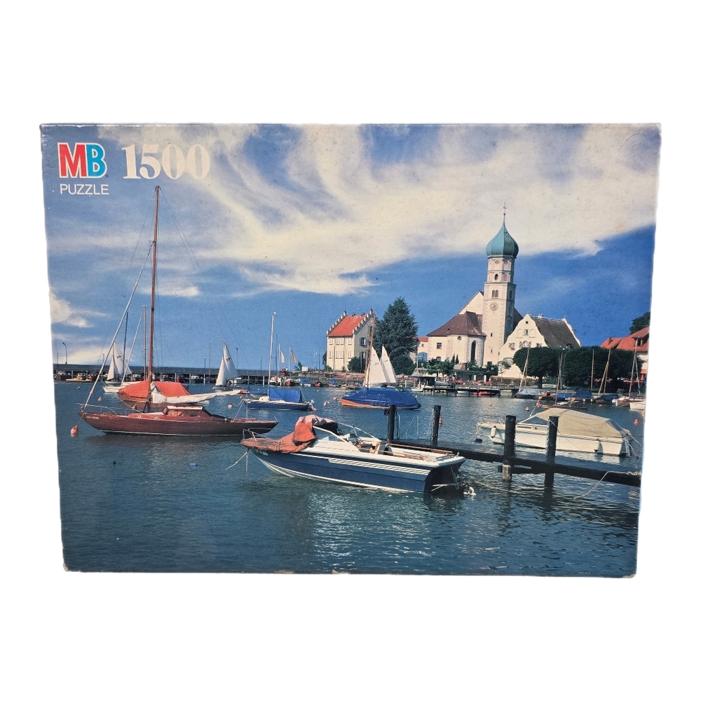 NEW Vtg 1996 MB Lake Bodensee Bavaria West Germany York Jigsaw Puzzle 1500 Pcs